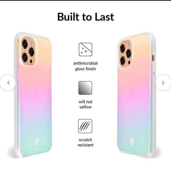 NIB Velvet Caviar White Opal iPhone 12/ 12Pro Case - Picture 4 of 15